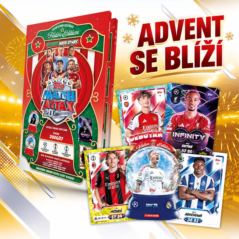 Adventní kalendář Topps Match Attax 2026/27